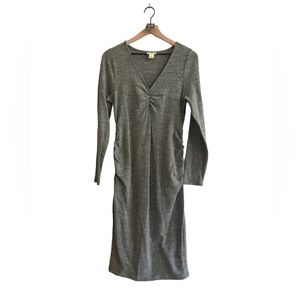 Mimi Maternity - Gray Long Sleeve Dress